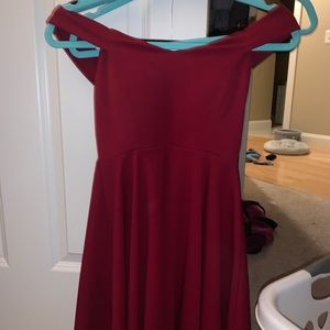 off the shoulder formal dress